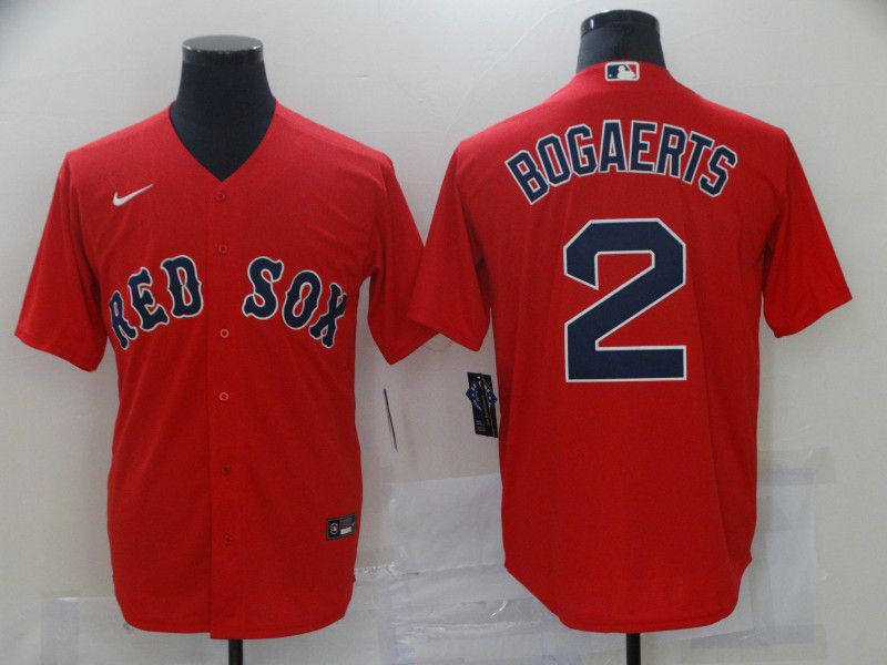 Men Boston Red Sox 2 Bogaerts Red Game Nike 2021 MLB Jersey